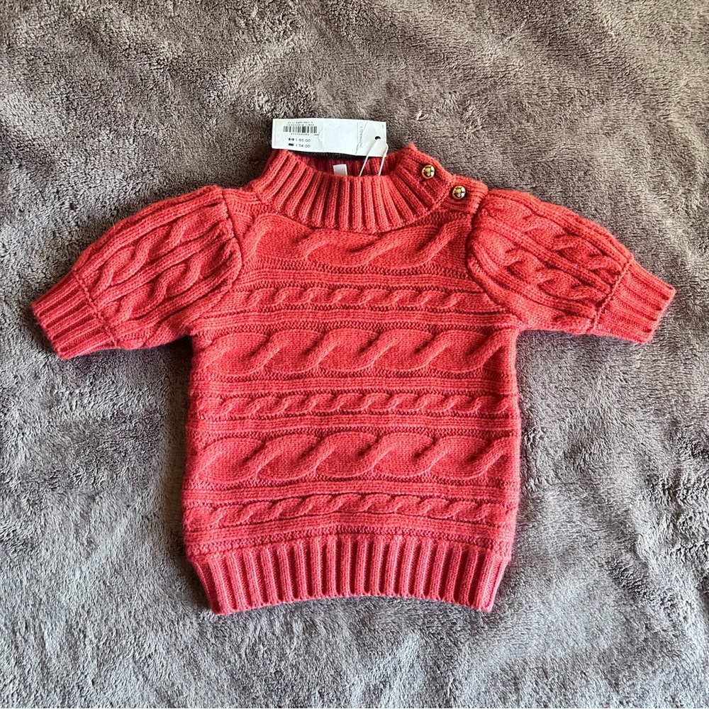 Janie and Jack  Cable Knit Turtleneck 
Girl size 6/12 Months - Picture 5 of 9